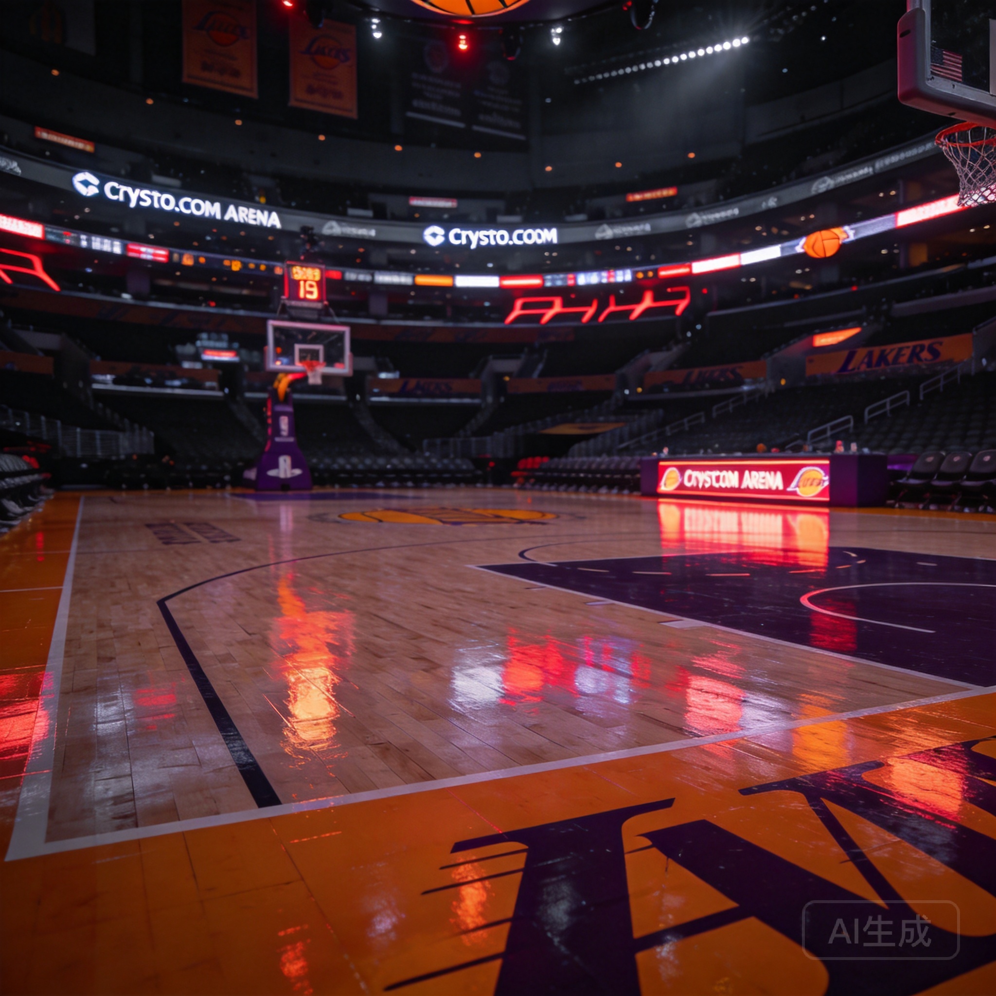 NBA湖人主题插画